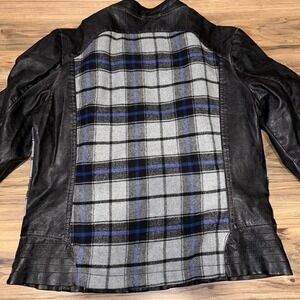 Collection By Bernardo Pleather Jacket w/ Flannel Back & Sides